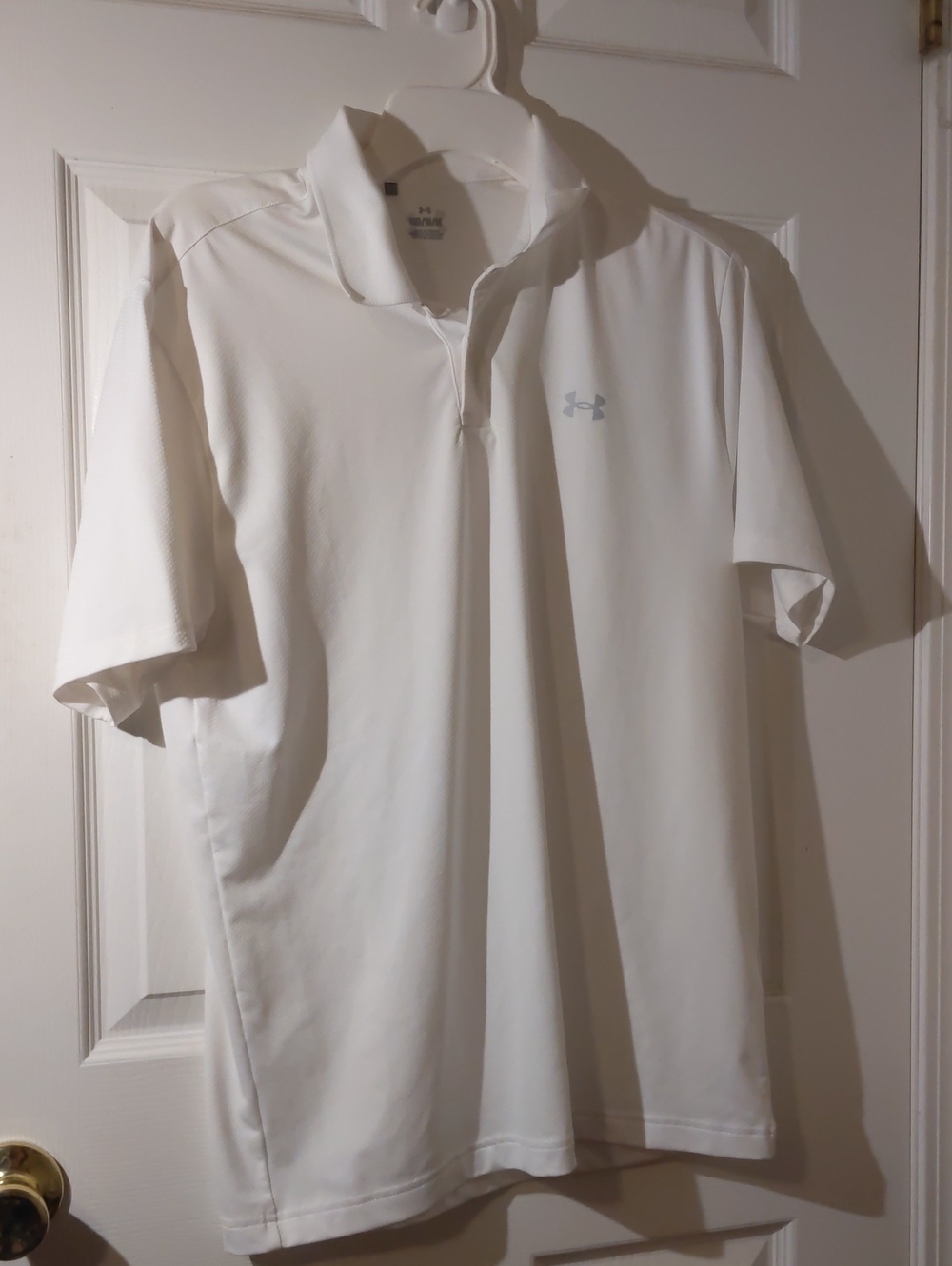 Under Armour White Men's Medium UA Performance Golf Polo Shirt